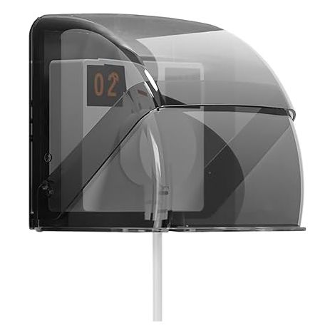 Cache Prise Electrique Murale,Type 86 Noir Transparent Cache Interrupteur Mural Imperméable Housse Étanche Sonnette Autocollant Prise (1/5)