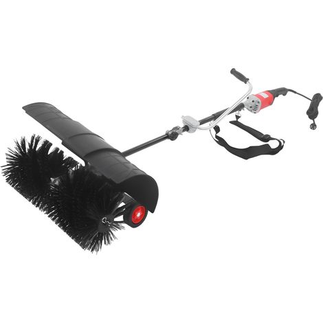 Balayeuse et souffleur 2 en 1 1 600 W, balayeuse électrique avec 6 vitesses pour gazon artificiel, jardin, cour, souffleur à feuilles filaire avec brosse de 55 cm pour l'extérieur (1/5)