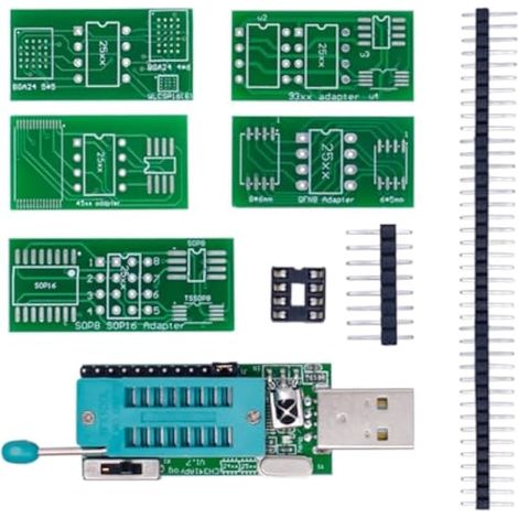 CH341A Programmateur V1.7 1.8V Level Shift W25Q64FW W25Q128FW Gd25LQ64 (1/5)