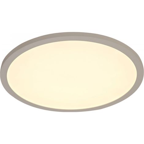Plafón LED "Doron" redondo (50W 3000K 2500lm) IP20 Ø50cm fabricado en aluminio y acrílico color blanco