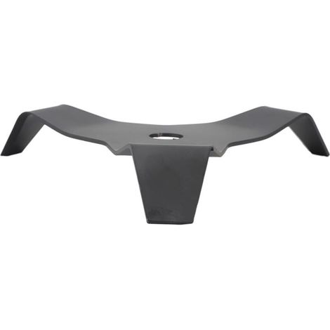 Cuchilla desbrozadora de 3 dientes, de acero al carbono negro, resistente, para desbrozadora y cortacésped. (1/4)