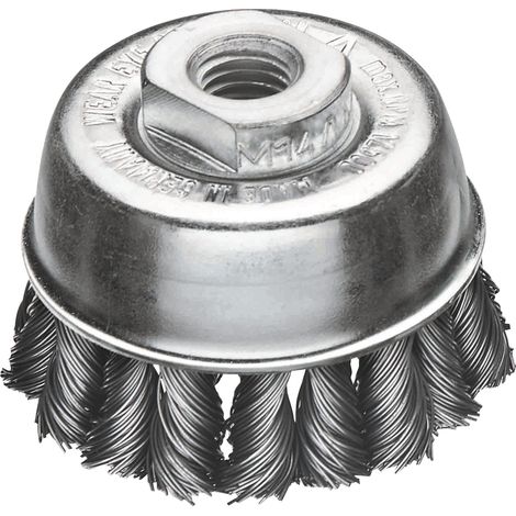 Lessmann Spazzola a  tazza Ø 65  mm M14  spessore filo  0,5 mm  - 482.217.WZ