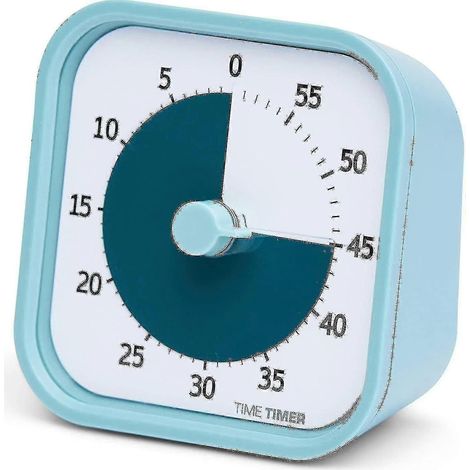 Minuteur pour la maison - Minuteur visuel 60 minutes pour enfants - Outil d'étude pour l'école à la maison, minuteur pour bureau d'enfant. (1/5)