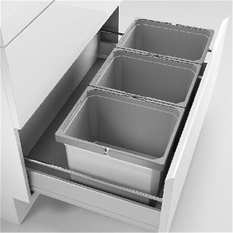 Naber Cox® Box 235 K/800-3, Abfallsammler für vorhandene Auszüge, ohne Biodeckel (1/3)