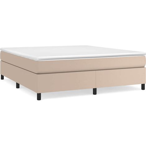 Maison Exclusive - Boxspringbettgestell Cappuccino-Braun 160x200 (1/5)