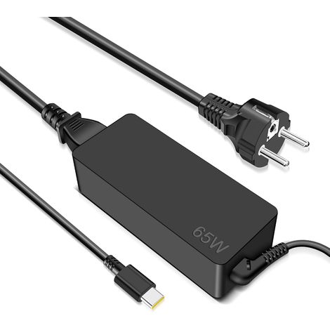 65W USB C Chargeur pour Lenovo ThinkPad X1 Carbon T14 T15 L14 T480 T490 T580 T590 E480 E490 E580 E585 E590 E595 Yoga C740 720 730 910 720-13IKB 730-13IKB Ordinateur Portable Alimentation Adaptateur (1/5)