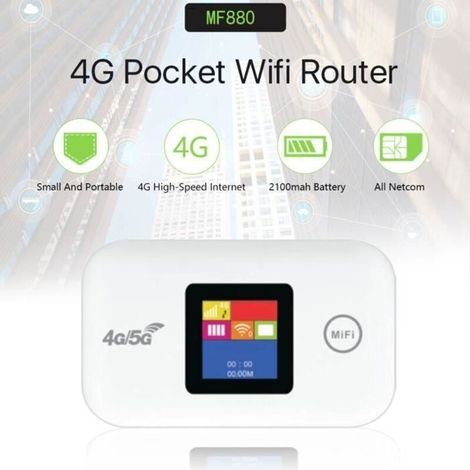 Bardusch Router WiFi 4G, Router 4G LTE con slot per scheda SIM, Router WiFi, Modem Router 4G, Pacchetto Hub per Computer (1/3)
