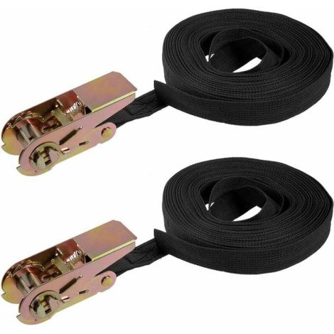 Ratschenzurrgurte 10 m x 25 mm, Tragfähigkeit 250 kg, 2er-Pack - Ratschenzurrgurte 10 m x 25 mm, Tragfähigkeit 250 kg, 2er-Pack (1/5)