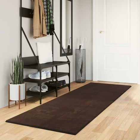 Mittlerer Flor weicher und waschbarer Teppich HUARTE Braun (1/5)