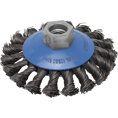 Bosch Kegelbürste, gezopfter Draht, DIY, 0,5 mm, 100 mm, 12500 U/min, M14 (1/3)