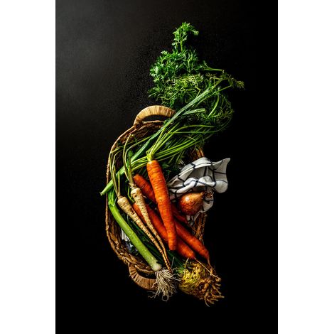 Tableau sur toile carottes 30x45 cm - Impression sur Toile Murale Décorative - Image imprimée en HD sur Toile - Toile sur Châssis en Bois FSC - Fabriqué en France (1/5)