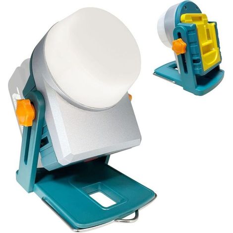 LED work light, rechargeable battery-powered work light for Makita 14V-18V batteries, 18W 1600 lumen portable LED work light, battery-powered lamp (1/5)