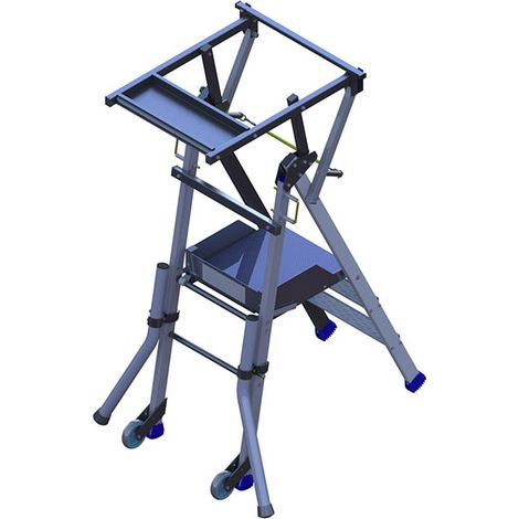 Profi Stehleiter 3 Stufen - Maximale Arbeitshöhe 2.75m - PIRL3RM/STO (1/4)