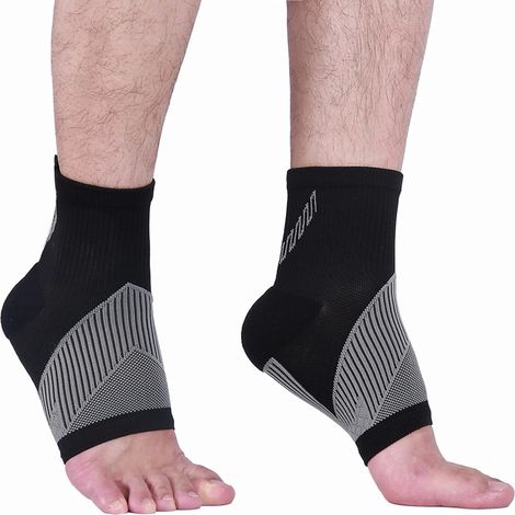paire de chaussettes de soutien de cheville pour soulager la tendinite d'Achille, soutien du pied pour les pieds gonflés, la fatigue et les entorses (1/5)