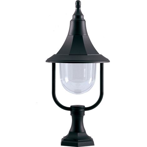 Elstead Shannon - 1 Luce da esterno Lampada da terra Policarbonato nero IP44, E27 (1/4)