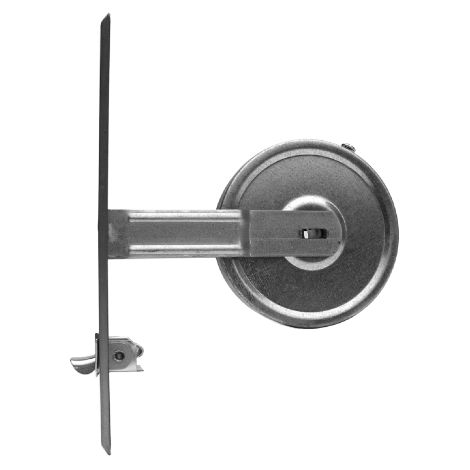 Enrouleur entraxe 185 mm pour feuillard de 8 m en inox a' bouche simple