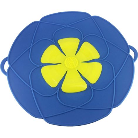Couvercle Anti-débordement - En Silicone Alimentaire - Pour Casserole Et Poêle - Température De -40 À +260 °C - Empilable Sans Bouton Central - 1 Pièce (1/5)