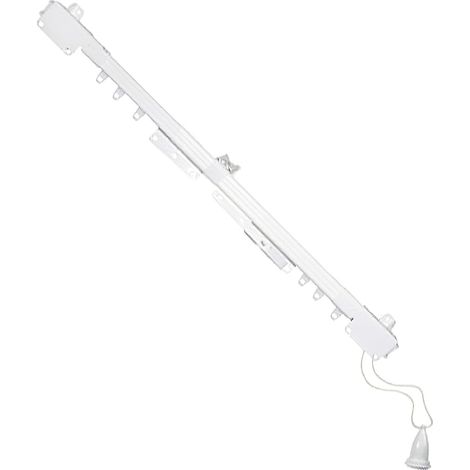 CHYC riel extensible n.2 (0.87-1.50) , Riel extensible para cortinas Nº2Tamaño: 0,87 a 1,50 metros.Esmaltado en blancoIncluye accesorios de montaje. (1/2)