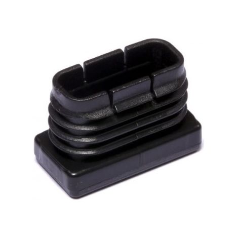 BRINOX b75855N-Embout intérieur rectangulaire 15x 30mm couleur Noir