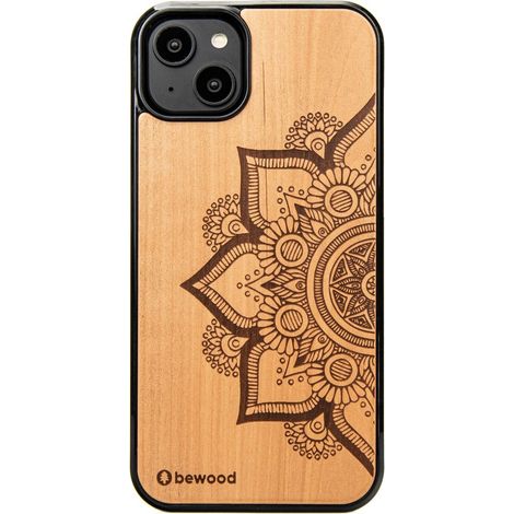 Custodia in legno Bewood per iPhone 15 Plus MANDALA MELO (1/5)