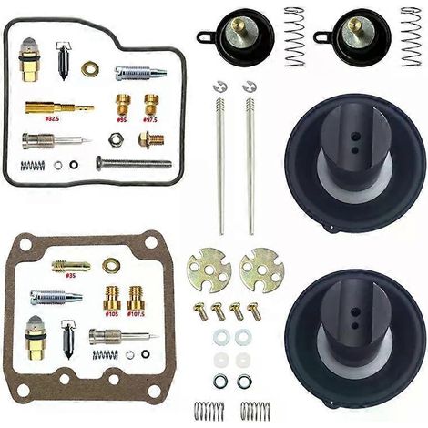 Kit de réparation de carburateur avant et arrière pour Suzuki INTRUDER 400 VS400 (pièces à membrane et flotteur). TOUS (1/4)