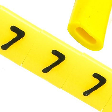 Marcatore per cavi OZ-0 7 giallo 100 pezzi