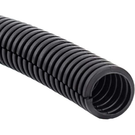 Gaine Câbles Électriques Voiture Gaine Ondulée Flexible Protection Cache PP Tuyau Fil Fendu Gaine Isolante Conduit Tube Rangement Câble Extérieur 11mm Long 10 Mètres (1/5)