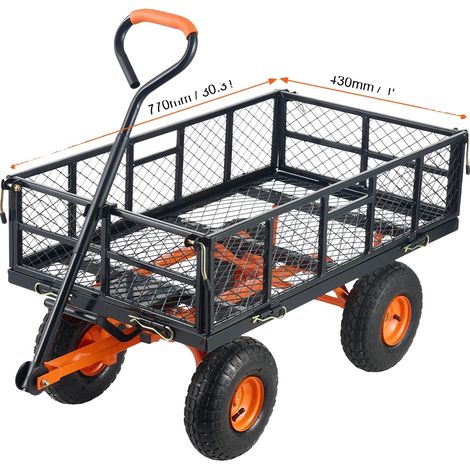 Carrello multiuso, elevata capacità, design versatile, 400 libbre (1/2)