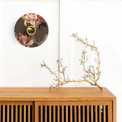 Wand- oder Deckenleuchte mit floral gemustertem Schirm 'Blossom Haven' - Wasserdicht IP44