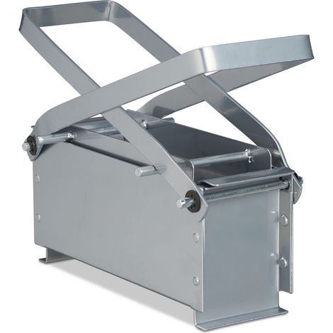 Briquette press for silver colored paper