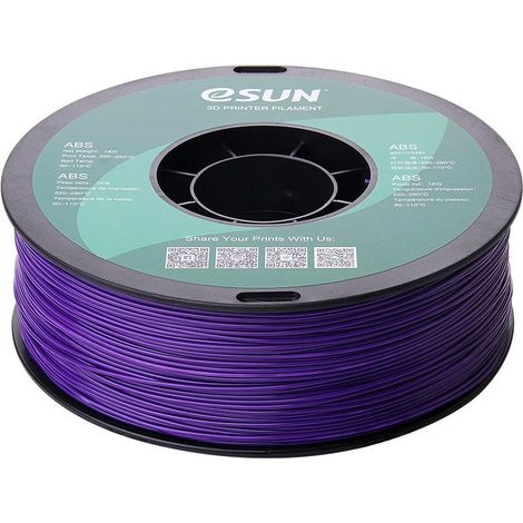 eSUN ABS+ Filament, 1.75mm, 1000g eSUN ABS+ Filament 1.75mm 1000g Purple (1/3)