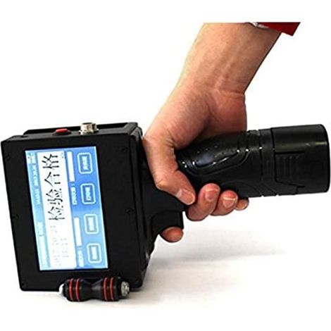 Codificador de fecha inteligente portátil para impresoras de inyección de tinta con pantalla LED + cartucho (1/5)