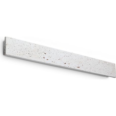 Ideal Lux ZIG ZAG Applique murale rectangulaire à LED intégrée, couleur ciment, 2350 lm, 3000 K (1/2)