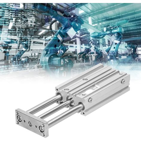 Cylindre à trois tiges MGPM16X75 avec tige de guidage type SMC (1/5)