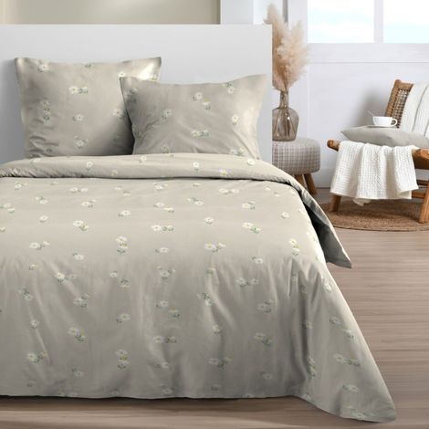 Housse de couette 240x220 MARGUERITE + 2 taies 100% microfibre