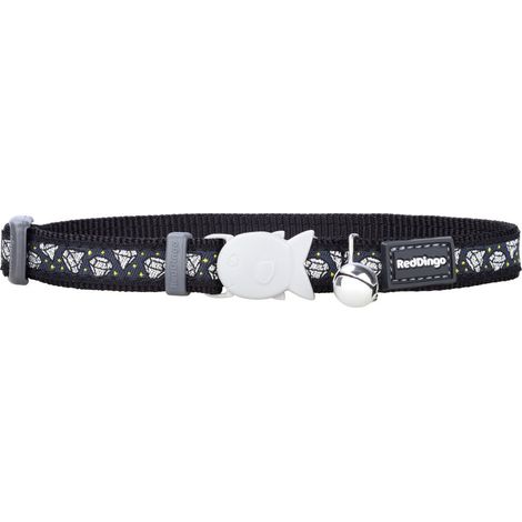 Collar para Gato Red Dingo Diamond 20-32 cm Negro (1/2)