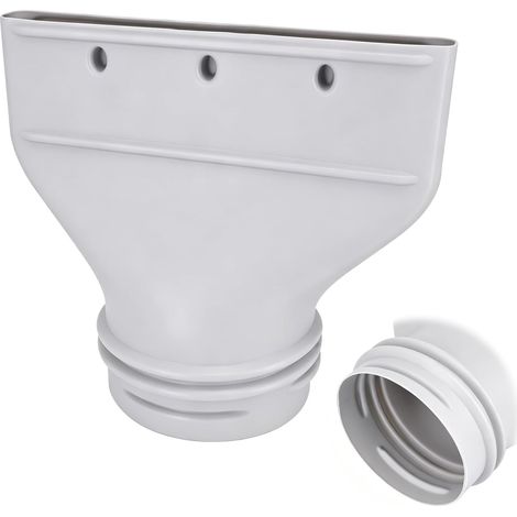 Adattatore piatto per tubo di scarico del condizionatore, raccordo piatto da 130 mm/150 mm per tubo di scarico di condizionatori portatili da finestra. (1/5)