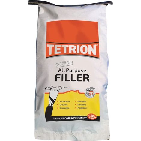 Tetrion stucco in polvere per tutti gli usi 5 kg - Soluzione di riparazione resistente, ultra-liscia e permanente per pareti, soffitti e altro - Uso interno ed esterno (1/5)