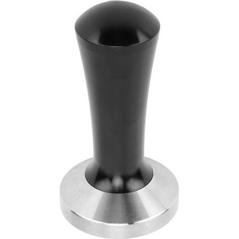 Tamper à café 58mm Acier inoxydable Fond plat Compactage uniforme Ergonomique Durable pour machine espresso italienne Usage professionnel et domestique (1/5)