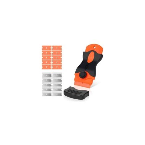 100 pièces Lame Grattoir de Rechange, Grattoir Vitre, Grattoir Vitrocéramique, Racloir, Racloir Vitrocéramique, Plastique Lames Rechange Pour Grattoir, 40 19mm - Crezuo