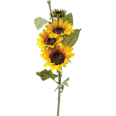 Fleur Artificielle "Tournesol" 80cm Jaune (1/3)