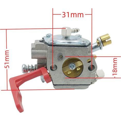 Carburador compatible con desbrozadora/podadora BH22 / BH22RS / BH23 / BH23RS / BH24 - Repuesto, Ref. 909-227 (1/5)