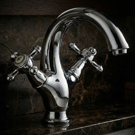 Robinet mélangeur rétro Nostalgie PaulGurkes pour lavabo (1/5)