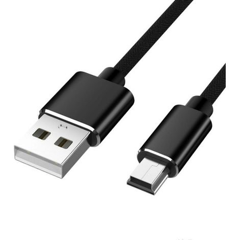 Câble USB Mini B pour GPS, Appareil Photo - Transfert de Données et Charge Rapide