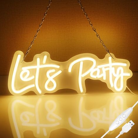Lettres lumineuses au néon, enseignes lumineuses au néon à intensité variable, enseignes lumineuses USB, décoration de salle au néon, enseigne murale au néon pour mariages, bars et fêtes (1/4)