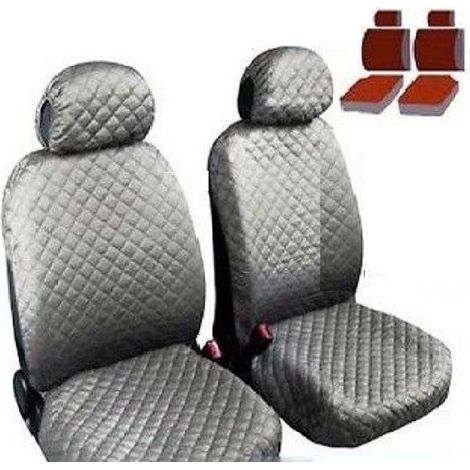 TRADE SHOP - Coprisedili Fodere Anteriori 2 Posti Per Auto Coppia Universali Copri Sedili - (1/2)