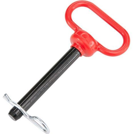 Goupille d'attelage remorque 5/8"x 4" rouge pour remorquage (1/5)