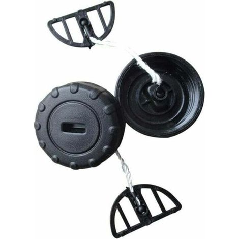 Lot de 2 bouchons de réservoir de carburant pour STIHL MS170C MS180C MS170 MS180 017 018, noir (1/5)