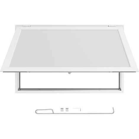 Mophorn Concession Window 135x84 cm, Aluminum Alloy Frame Service Window for Food Truck, Adjustable Serving Window with Awning Door and Drag Hook, Designed to Resist Rainwater for Concession Trailer (1/5)