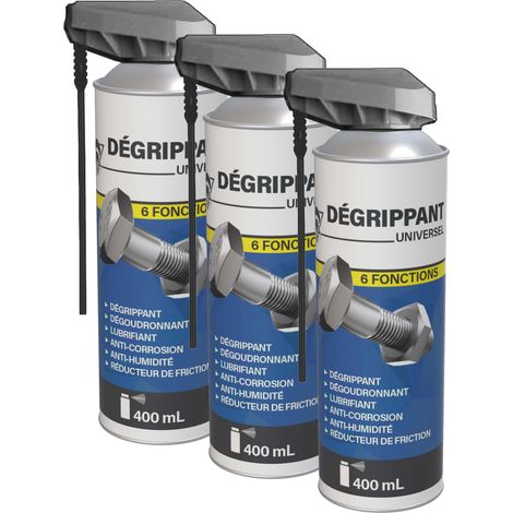 Méduze - 3 dégrippants 6 fonctions en aérosol 400mL - Universel - Professionnel (1/5)